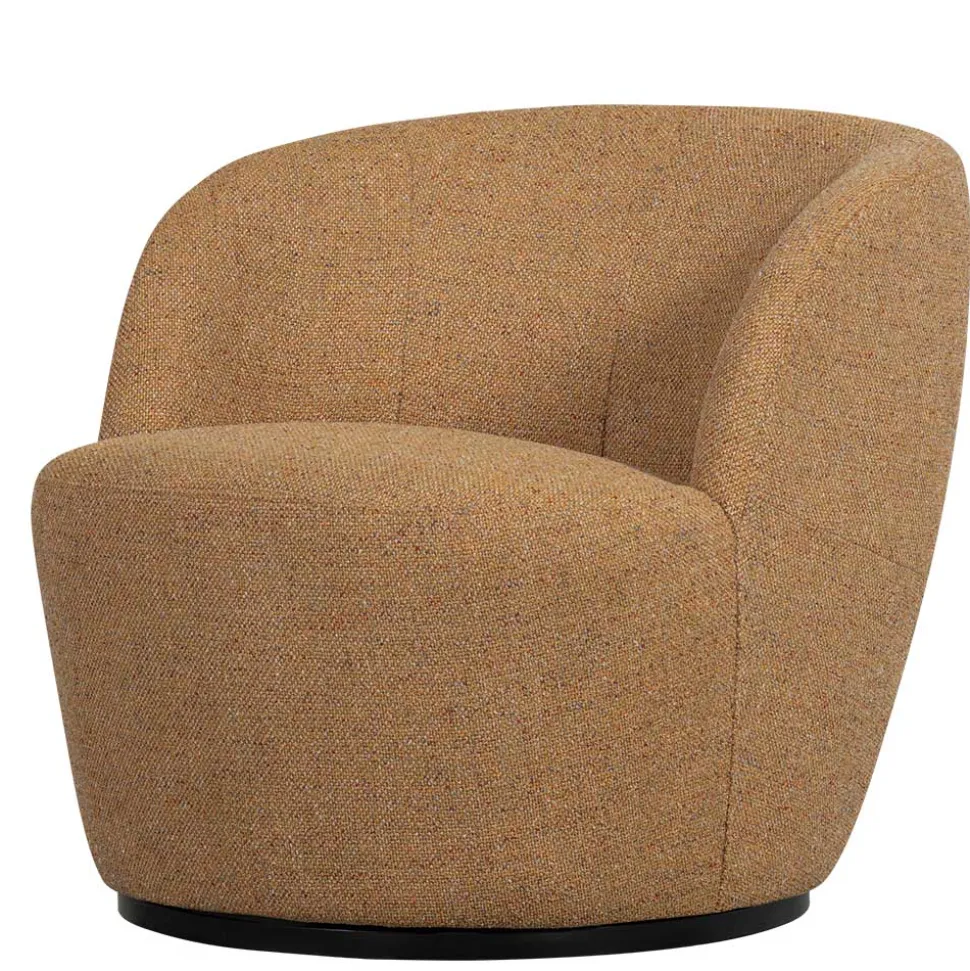 Drehbarer Polstersessel in Currygelb meliert - Waltma