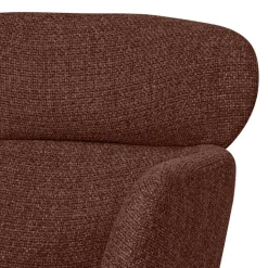 Drehbarer Polsterstuhl in Kastanienbraun Stoff - Rajavo (2er Set)