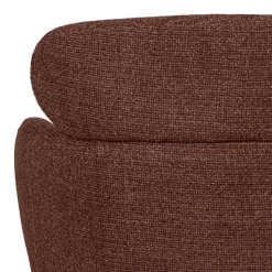 Drehbarer Polsterstuhl in Kastanienbraun Stoff - Rajavo (2er Set)