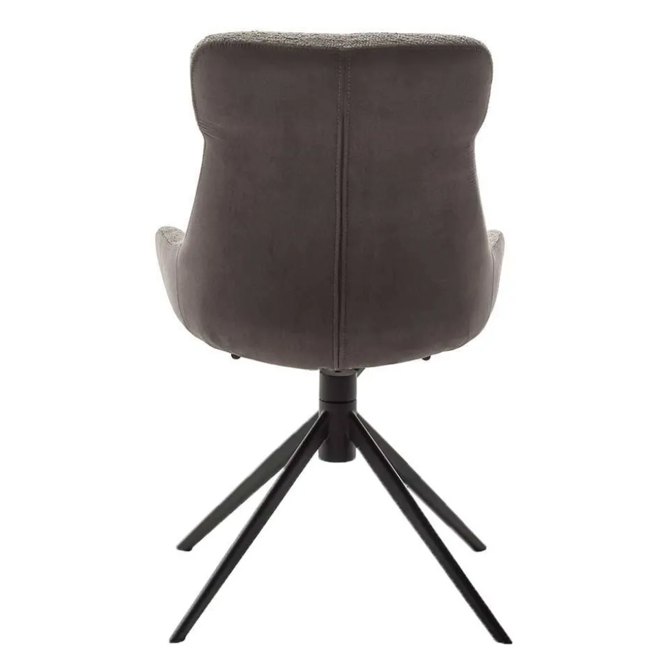 Drehbarer Polsterstuhl in Schlamm - Suhanna (2er Set)