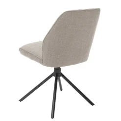 Drehbarer Polsterstuhl in Hellbraun - Asticio (2er Set)