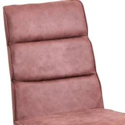 Drehbarer Polsterstuhl in Rosenholz - Gulmez (2er Set)