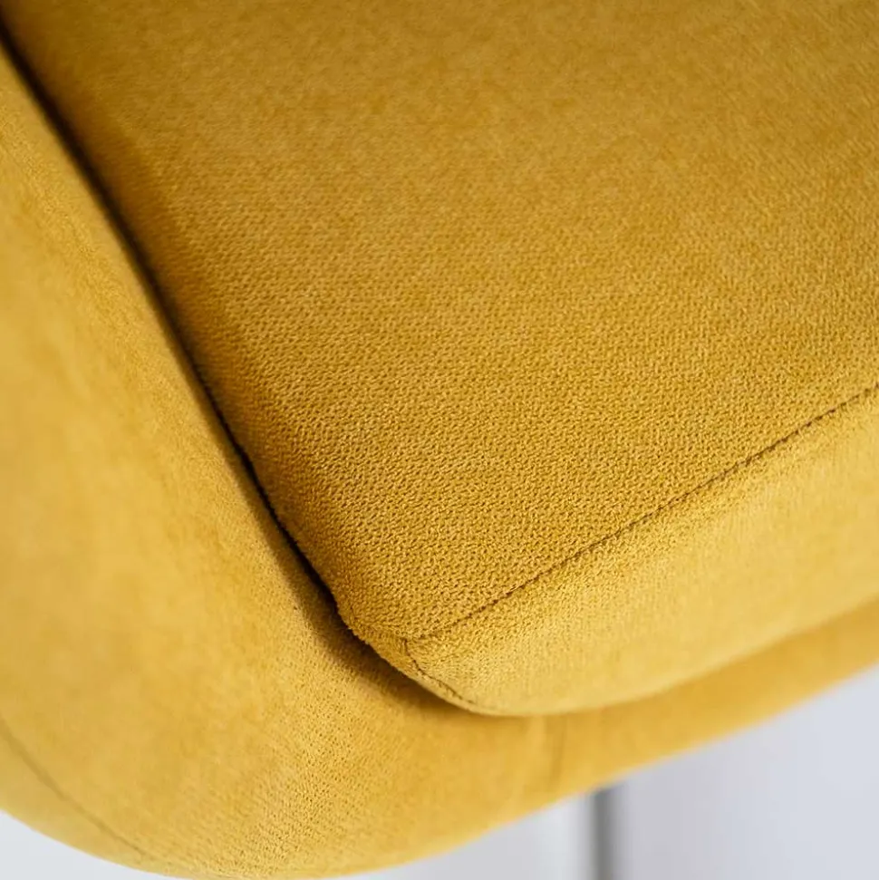 Drehbarer Retrosessel in Gelb - Phantom