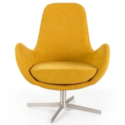 Drehbarer Retrosessel in Gelb - Phantom