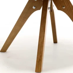 Drehbarer Tischsessel in Ockergelb - Manu (2er Set)