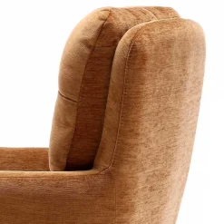 Drehbarer Tischsessel in Ockergelb - Manu (2er Set)