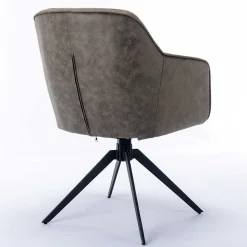 Drehbarer Tischsessel in Braun - Adelaide