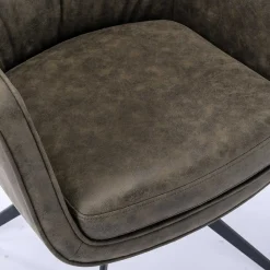 Drehbarer Tischsessel in Braun - Adelaide