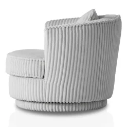 Drehbarer Wohnzimmersessel in Hellgrau - Iliana