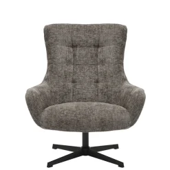 Drehbarer Wohnzimmersessel in Dunkelgrau - Grandio