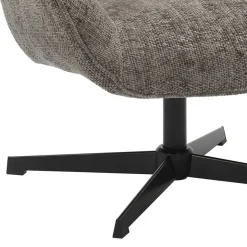 Drehbarer Wohnzimmersessel in Dunkelgrau - Grandio