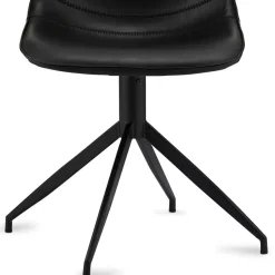 Drehbares Küchenstuhl-Set in Schwarz - Pravoria (2er Set)