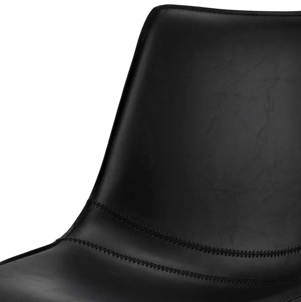 Drehbares Küchenstuhl-Set in Schwarz - Pravoria (2er Set)