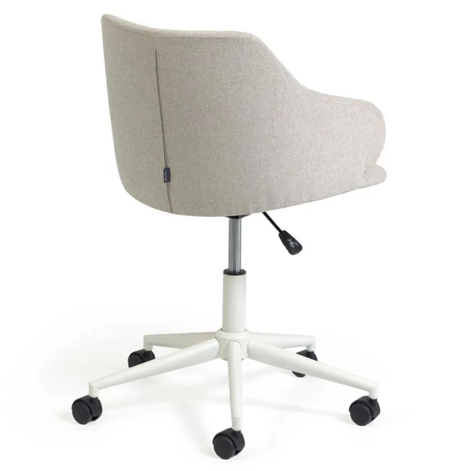 Drehstuhl in Hellgrau Strukturstoff - Spint