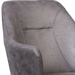 Drehstuhl mit Microfaser Anthrazit - Tabacho (2er Set)