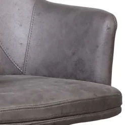 Drehstuhl mit Microfaser Anthrazit - Tabacho (2er Set)