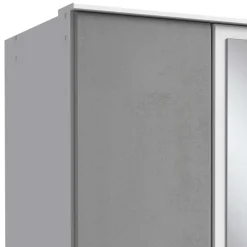 Drehtürenkleiderschrank in Lichtgrau - Karimos