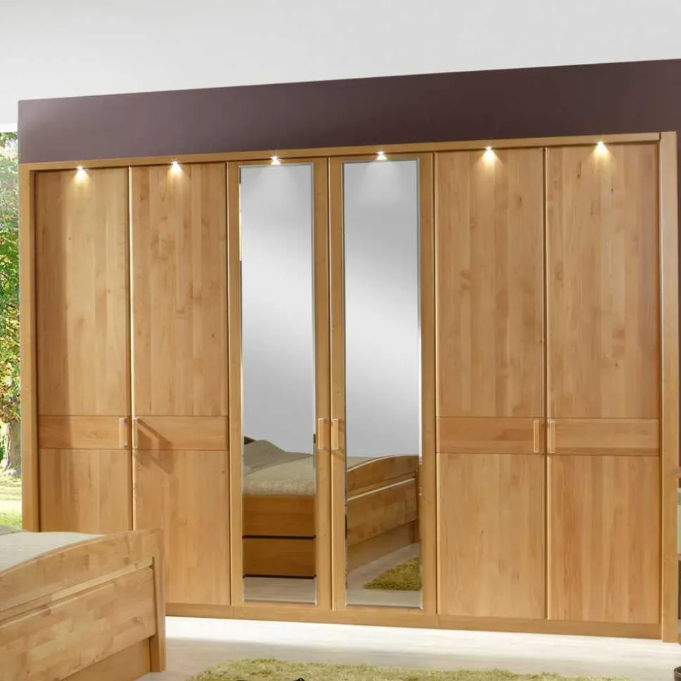 Drehtürenschrank Bordeaux aus Erle