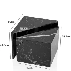 Dreieckige Sofatische Kombi - Jillma (zweiteilig)