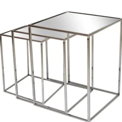 Drei-Satz-Glastische mit Bügelgestell - Giulia (dreiteilig)