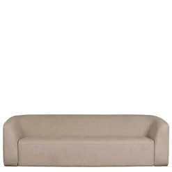 Dreisitzer Couch aus Chenille in Beige - Chake