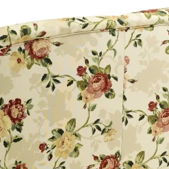 Dreisitzer Couch mit Rosen Stoffbezug - Bracas