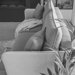 Dreisitzer Schlafcouch in Senfgelb Samt - Ombragon