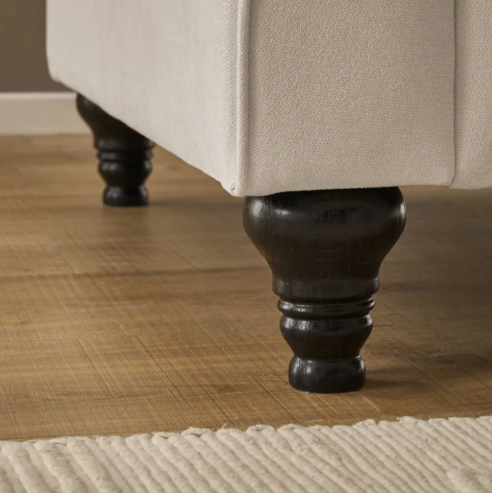 Dreisitzer Sofa im Vintage Landhaus Look - Merandes