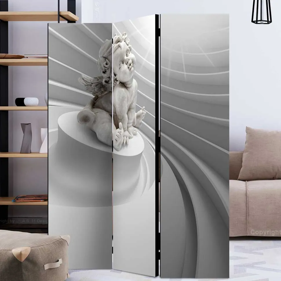 Druckmotiv Paravent mit Putte Engel Motiv - Cisada