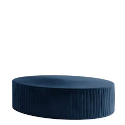 Dunkelblauer Polsterhocker mit 27 cm Höhe - Stem