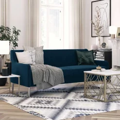 Dunkelblaues Sofa mit drei Sitzplätzen - Agadi