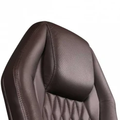 Dunkelbrauner Chefsessel aus Leder - Montigue