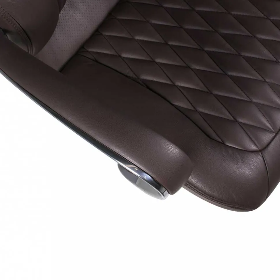 Dunkelbrauner Chefsessel aus Leder - Montigue