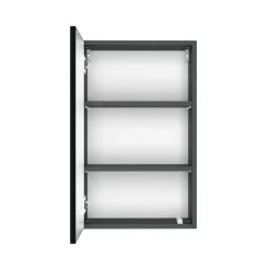 Dunkelgraue Badmöbel Kombination - Natarivos (vierteilig)