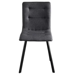 Dunkelgraue Essstühle in Modern - Nicoleta (2er Set)