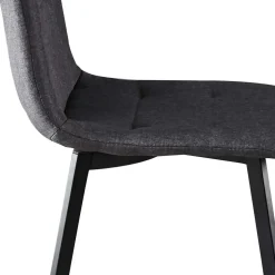 Dunkelgraue Essstühle in Modern - Nicoleta (2er Set)