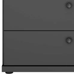 Dunkelgraue Kommode mit vier Schubladen - Mataram