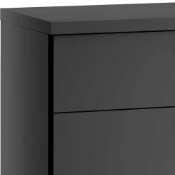 Dunkelgraue Kommode mit vier Schubladen - Mataram