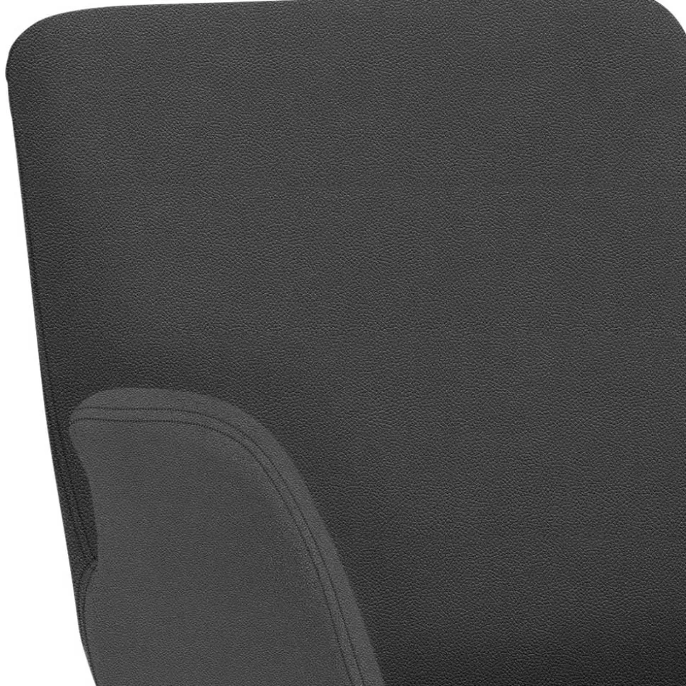 Dunkelgrauer Barstuhl aus Microfaser - Umya