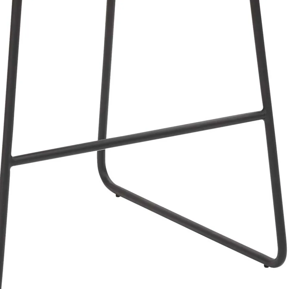 Dunkelgrauer Barstuhl aus Microfaser - Umya