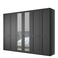 Dunkelgrauer Kleiderschrank 6-türig - Mataram I