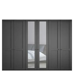 Dunkelgrauer Kleiderschrank 6-türig - Mataram I