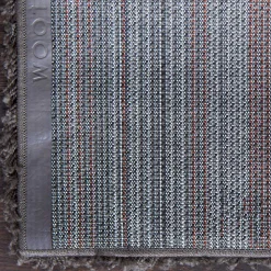 Dunkelgrauer Teppich mit Hochflor - Rosarios