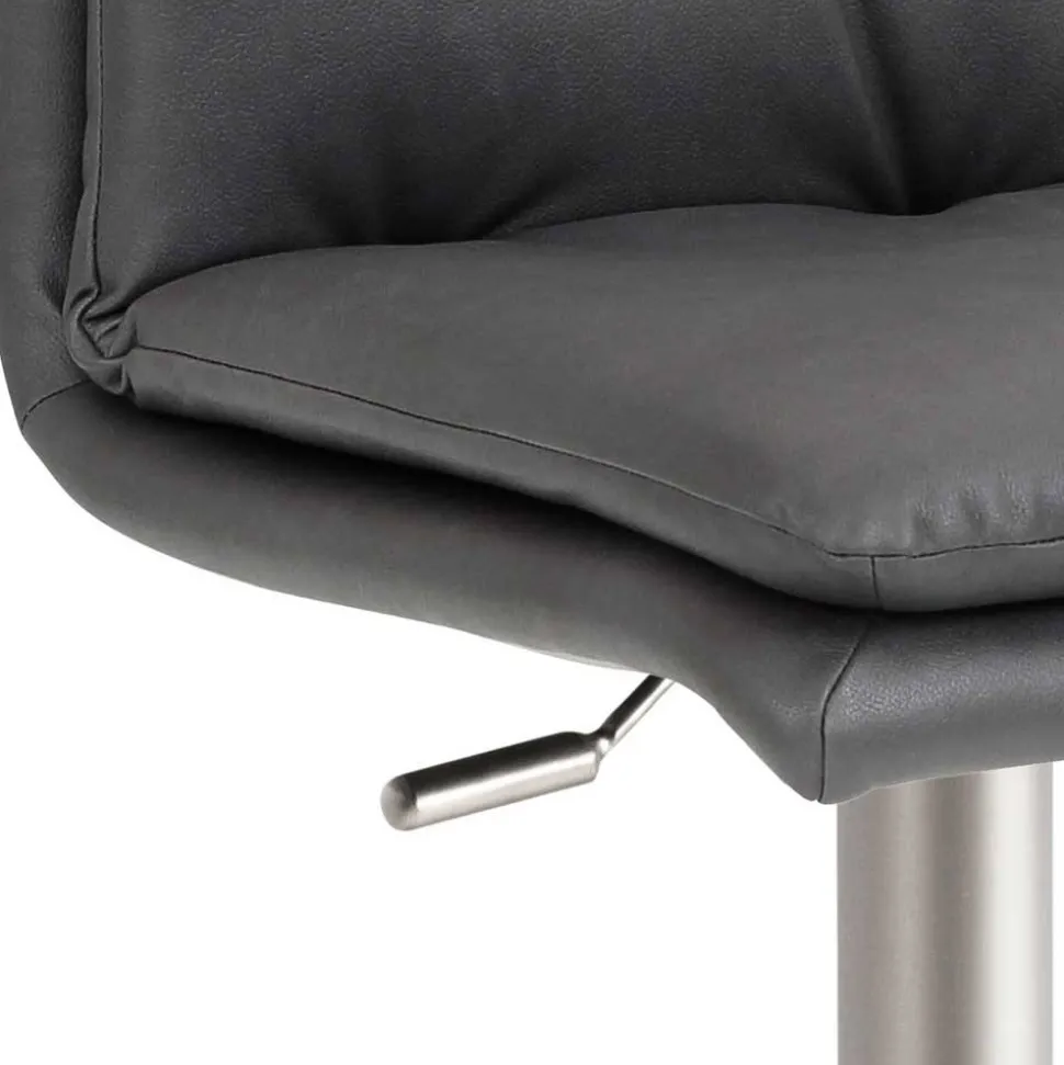 Dunkelgrauer Tresenstuhl in modernem Design - Bultino