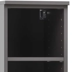 Dunkelgraues Badregal mit 5 Fächern - Breznia