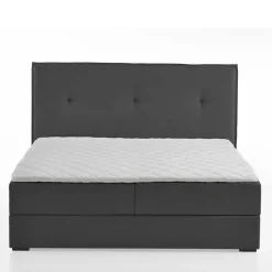 Dunkelgraues Polsterbett mit Bettkasten - Epos