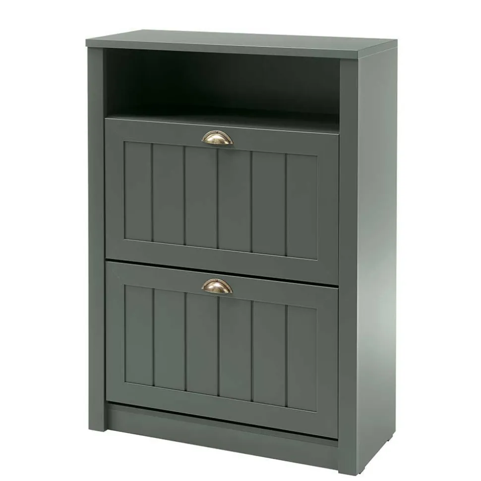 Dunkelgrüne Flurmöbel Kombination - Niestov (vierteilig)