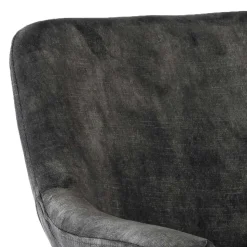 Dunkelgrüner Tischsessel aus Samt - Gregg (2er Set)