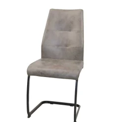 Dunkle Essgruppe mit Schwingstühlen - Basilico (fünfteilig)