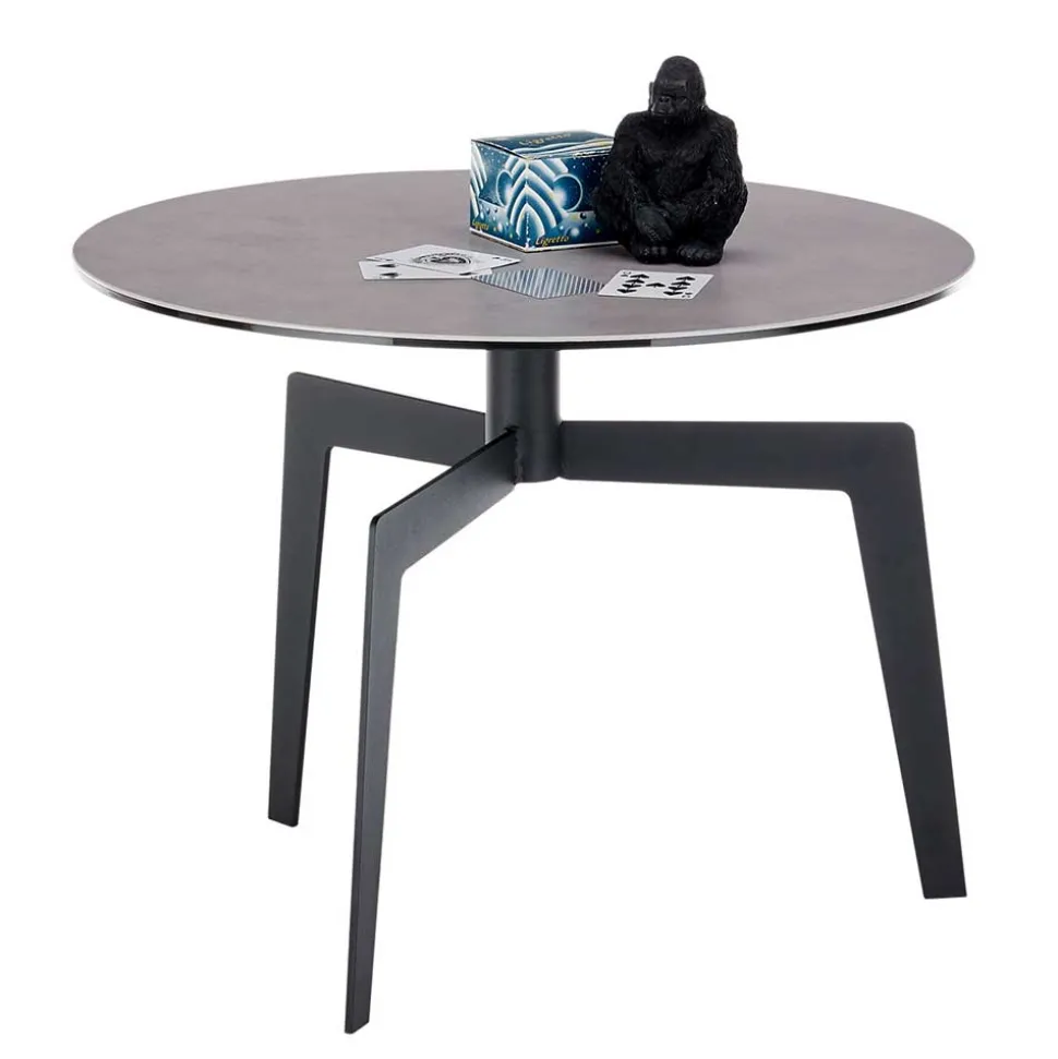 Dunkler Couchtisch mit Dreifußgestell - Deway